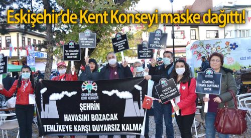 Termik Santrale karşı maskeli eylem