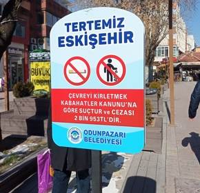 Tertemiz Eskişehir için uyarı yazıları asıldı