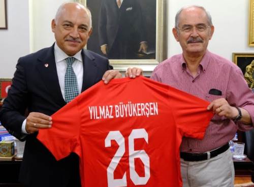 Tff Başkanı Büyükekşi’den Büyükerşen’e ziyaret