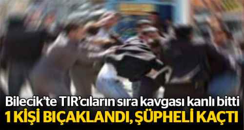 TIR'cıların sıra kavgası kanlı bitti!