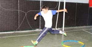 Atletler yeteneklerini sergiliyor