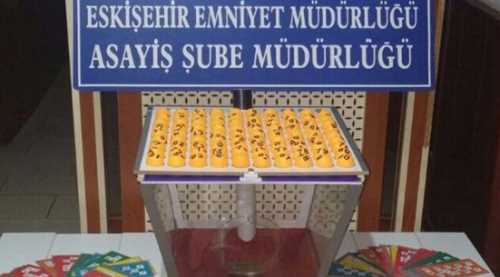 Tombala baskınında 62 kişiye ceza