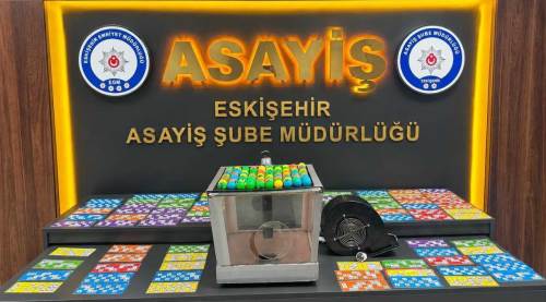Tombala gecesi baskınla bitti! Eskişehir’de kumar oynayan 36 kişiye...