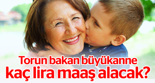 Torun bakan büyükanne kaç lira maaş alacak?