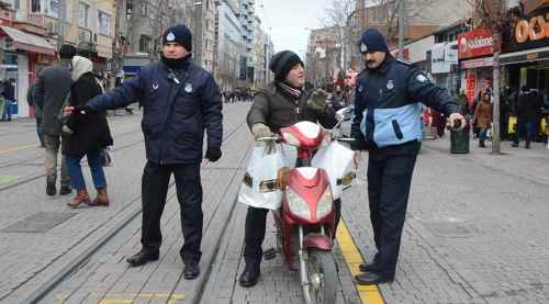 Trafiğe kapatılan yollarda denetim
