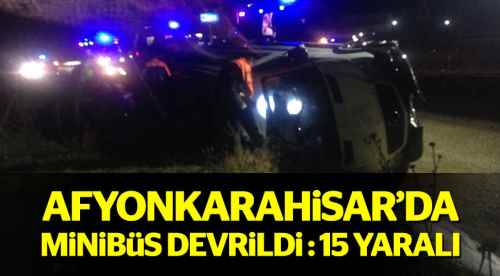 Trafik kazasında 15 kişi yaralandı