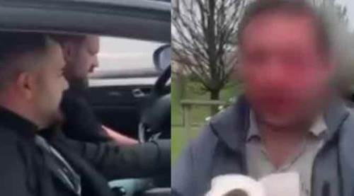 Trafik magandaları bir aileye dehşeti yaşattı!