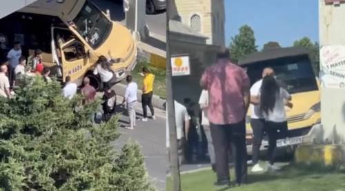 Trafikte akılalmaz olay kameraya yansıdı!