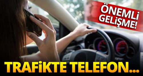 Trafikte cep telefonuna, 'alkol' muamelesi