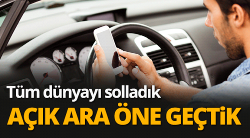 Trafikte en çok Türk sürücüler kullanıyor