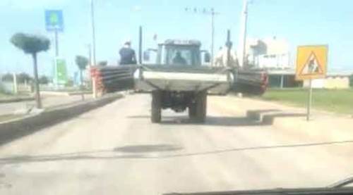 Trafikte şaşırtan görüntü