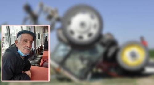 Traktörün altında ölümden döndü!