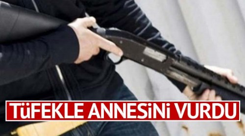 Tüfekle annesini vuran genç tutuklandı