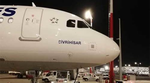 Türk Hava Yolları yeni uçağına Sivrihisar adını verdi