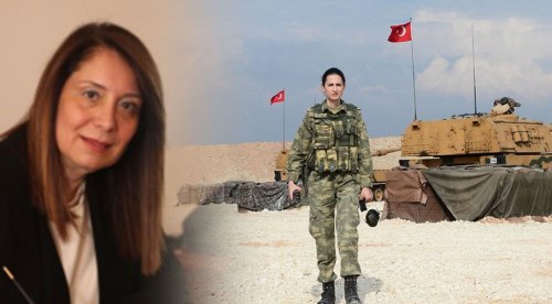Türk kadını hep en ön saftadır