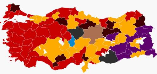 Türkiye haritasındaki kırmızıya boyalı Eskişehir