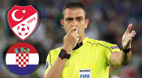 Türkiye-Hırvatistan maçının hakemi değişti