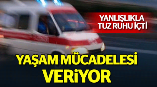 Tuz ruhu içti yaşam mücadelesi veriyor