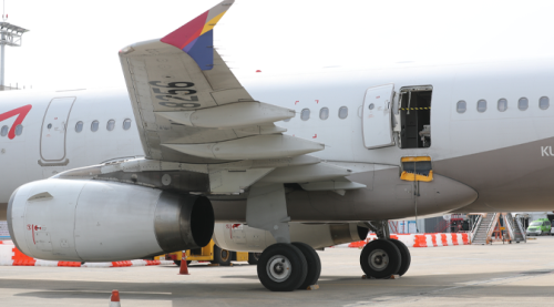 Uçuş sırasında uçağın kapısını açtı!