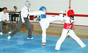 Tekvandocular kıyasıya mücadeleler yaşandı