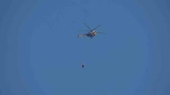 Uludağ Eteklerinde Çıkan Yangına Havadan Ve Karadan Müdahale Sürüyor