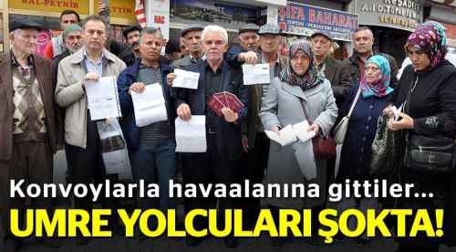 Umre yolcularını şoke eden olay!