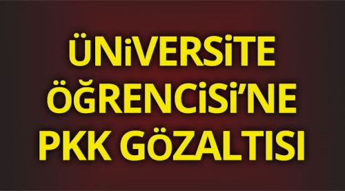 Üniversite öğrencisi PKK!dan gözaltına alındı