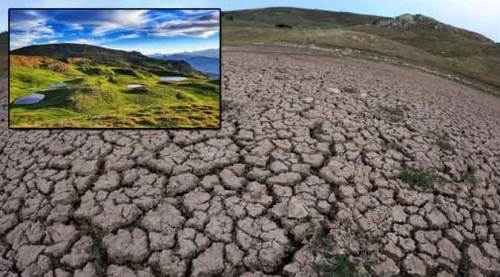 Ürküten görüntü: Tamamen kurudu!