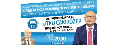 Utku Çakırözer bu akşam ES TV'de