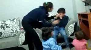 Üvey anne şiddeti kamerada