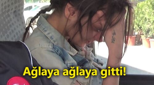 Uyuşturucu zanlısı genç kız ağlayarak adliyeye sevk edildi