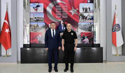 Üzeyir Karakülah’tan Emniyet Müdürü Yılmaz’a veda ziyareti