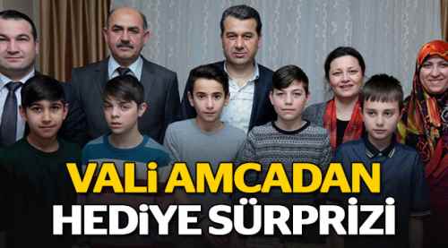Vali amcadan hediye sürprizi