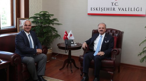 Vali Çakacak, Genel Müdür Kotil’i Kabul Etti