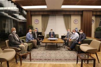 Vali Çelik, Emet Heyetini Kabul Etti
