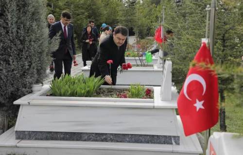 Vali Işın’dan Polis Haftasında şehitlik ziyareti