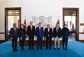 Vali Kızılkaya, İl Müdürü Bircan’I Ve Yanındaki Heyeti Kabul Etti
