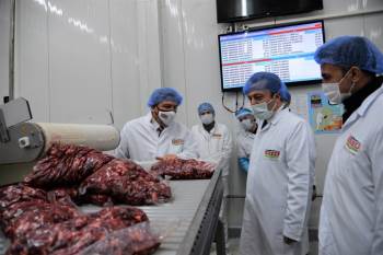 Vali Şentürk’Ten Et Entegre Tesisinde İnceleme
