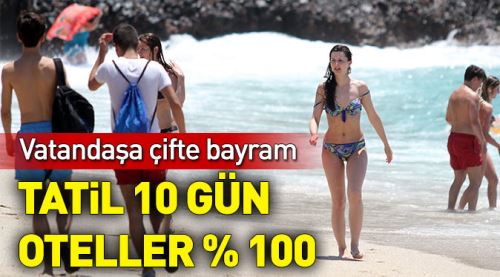 Vatandaşa çifte bayram