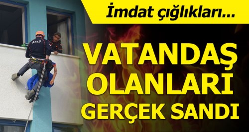 Vatandaşlar tatbikatı gerçek sandı!