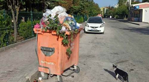 Vatandaştan kırık çöp konteyneri isyanı