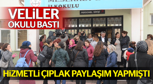 Velilerden okula çıplak fotoğraf baskını