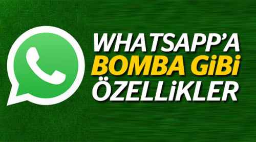WhatsApp'a üç yeni özellik geldi