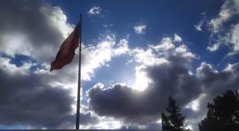 Yağmur Sonrası Gökyüzünde Oluşan Türkiye Silüeti Fotoğraflandı
