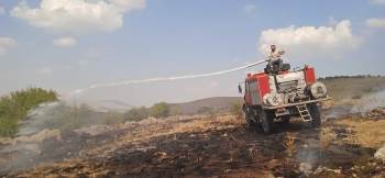 Yangın Vişne Bahçesine Sıçramadan Söndürüldü
