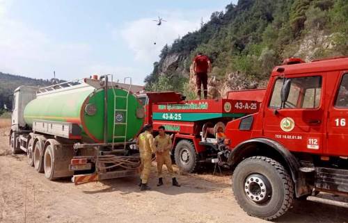 Yangına karşı ortak mücadele: Eskişehir’den komşusuna yardım eli