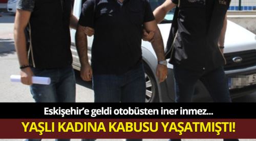 Yaşlı kadının maaşını gasp eden vicdansız yakalandı!