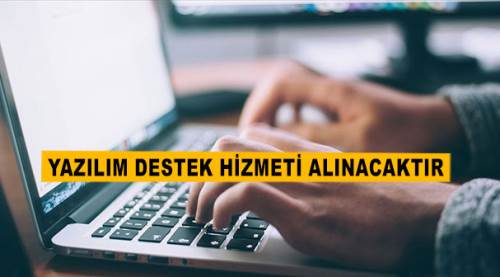 Yazılım destek hizmeti alınacaktır...