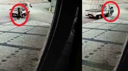 Yeleği kamyonetin kasasına takıldı, ağır yaralandı!