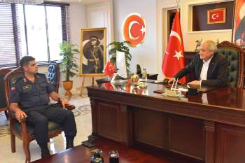 Yeni Jandarma Komutanı Serin Ve Cezaevi Müdürü Cengiz’Den Başkan Bakkalcıoğlu’Na Ziyaret
